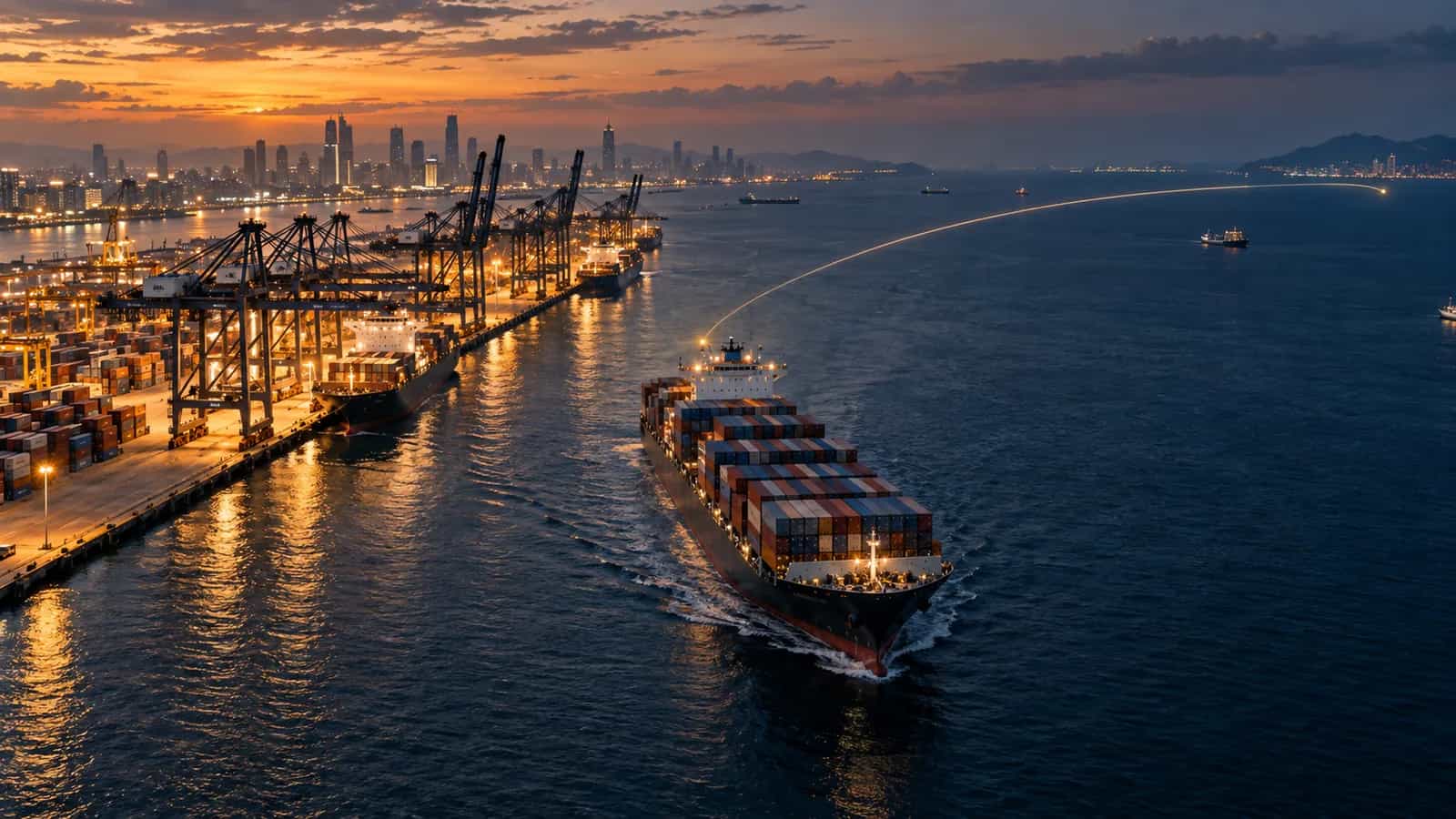 Trade flow from Gulf to Asian mills