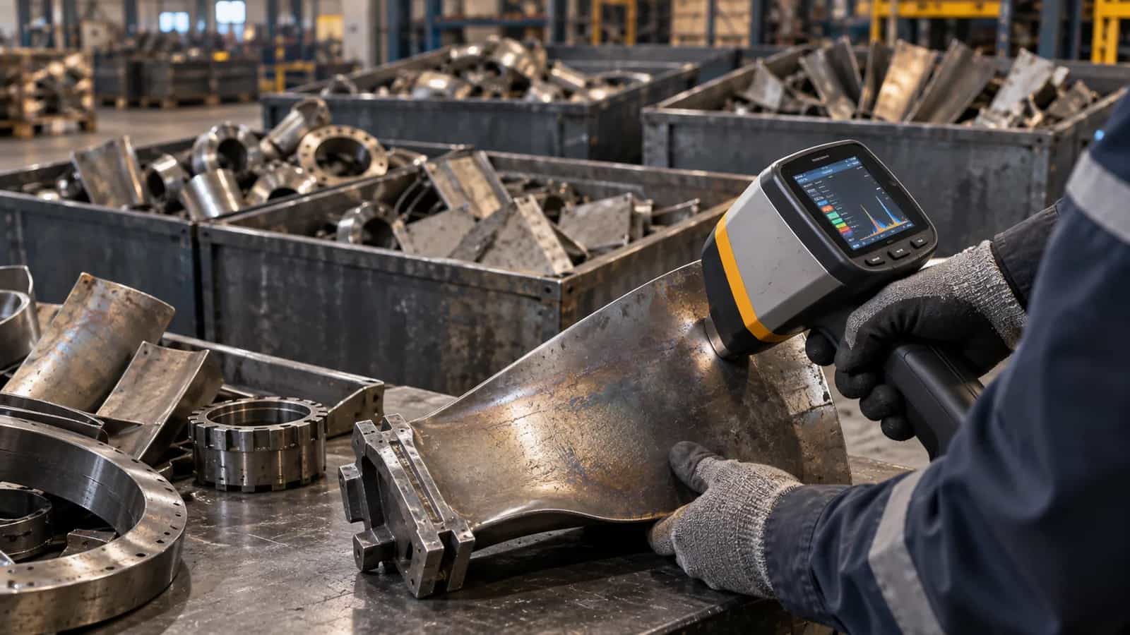 XRF verification of scrap grades