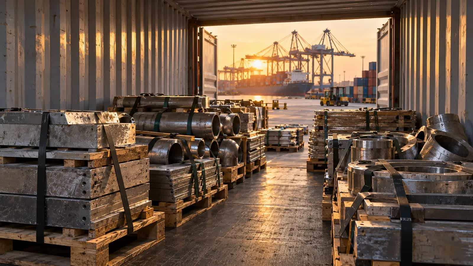 Container loading for alloy scrap export